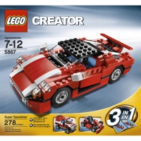 LEGO 5867 Super Speedster Red