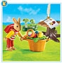 Bunny with Colored Eggs