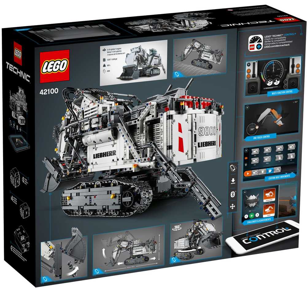 lego technic 42100 liebherr r 9800 excavator review