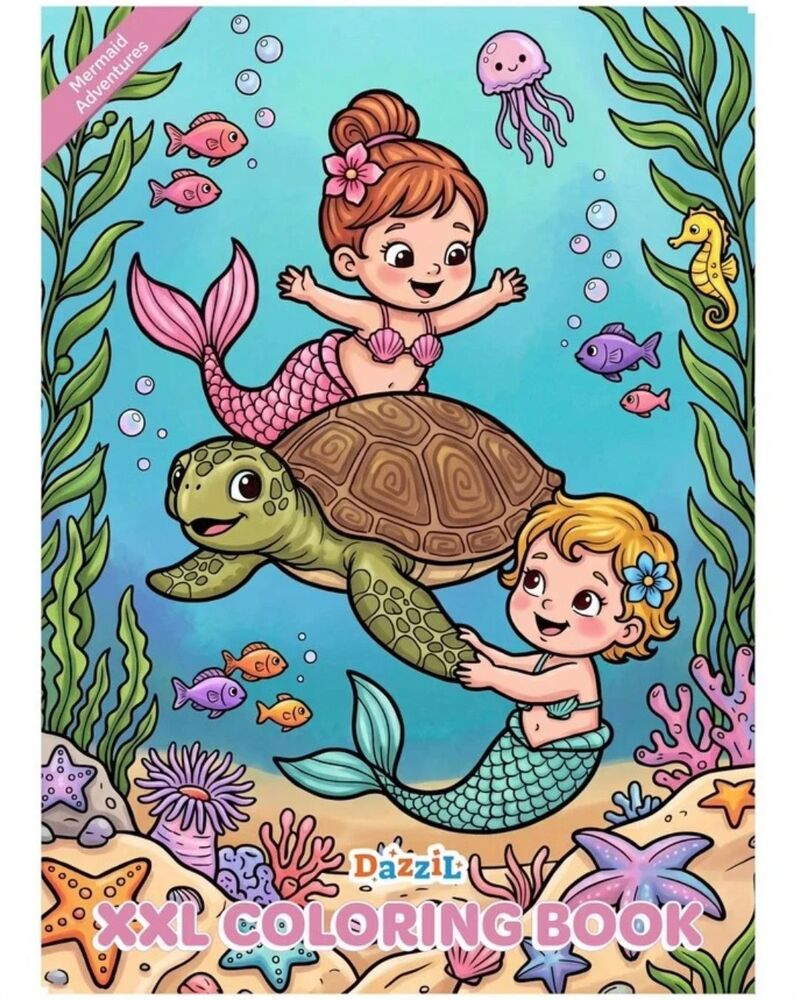 Mermaid Adventures XXL Coloring Book