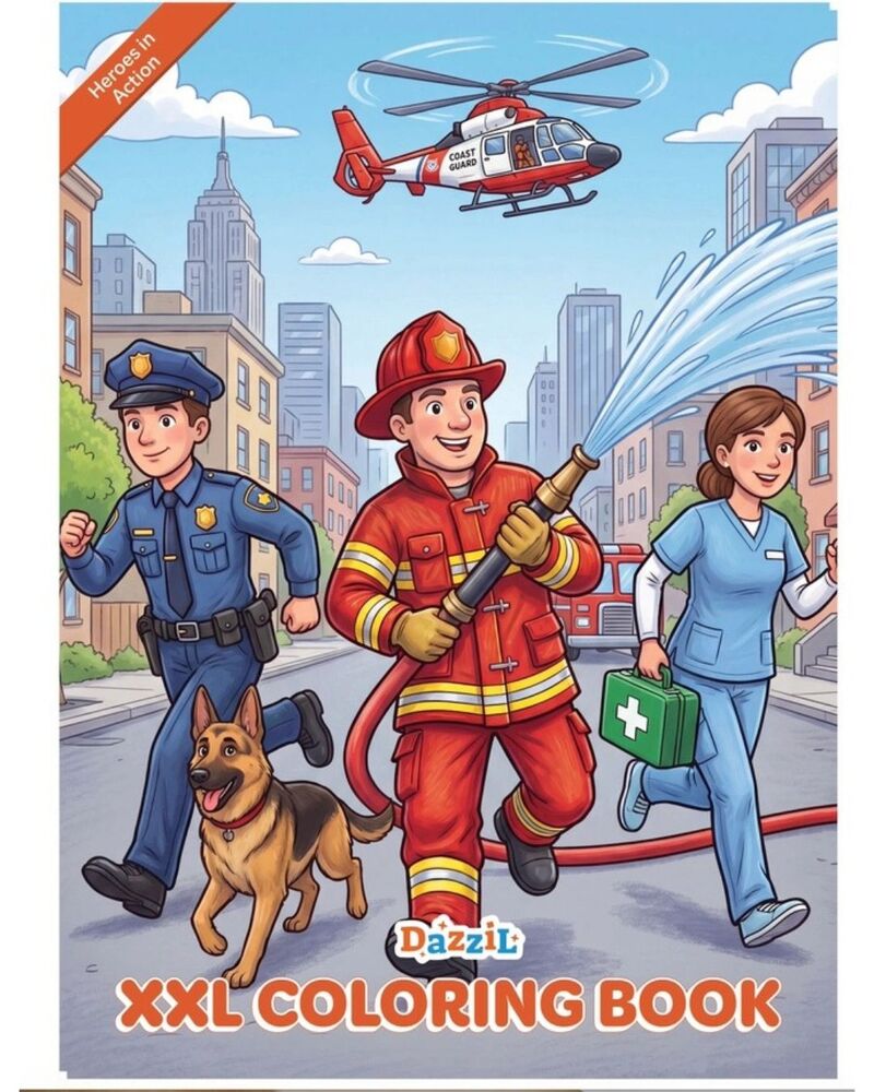 Heroes In Action XXL Coloring Book